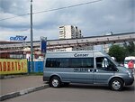 Бесплатный автобус Genser в пункт аренды автомобилей АрендаАвто-смл на ул.Добролюбова